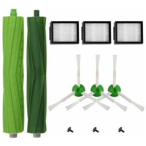 BUNTHAUS Nachschubzubehör-Set für iRobot Roomba i7 i7+/i7 Plus E5 E6 E7 Roboterstaubsauger, 2 hocheffiziente Filter + 3 Kantenkehrbürsten + 1 Bürstenersatz (1/5)