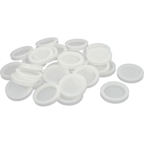 Schuhe Kabinett Kunststoff Air Vent Louver Abdeckung 67mm Durchmesser 8mm Sperrholz Dicke 30pcs