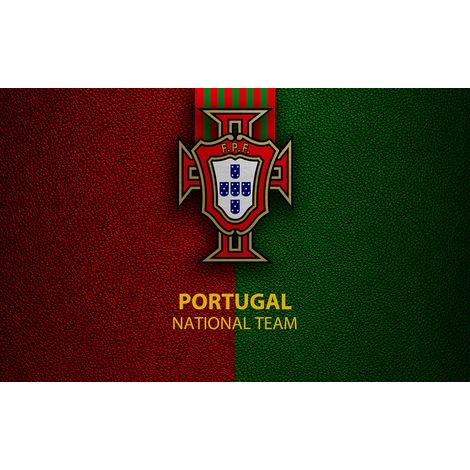 Papier peint panoramique Foot / Football - FPF Portugal - 408 cm x 255 cm (1/2)