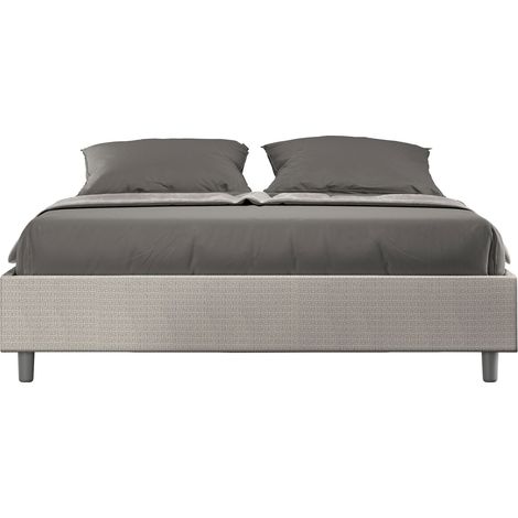 Letto Matrimoniale Sommier 160x190 cm Senza Rete Azelia Labirinto 01 Bianco (1/5)