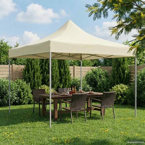 Carpa de Fiesta Crema 291 x 291 x 315 cm Tela Oxford