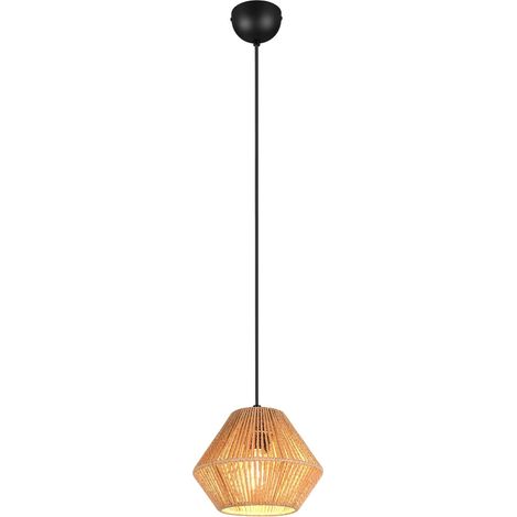 Lampada a sospensione, fibre naturali, D 20 cm, Lucille (1/5)