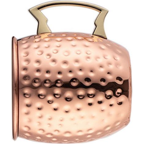 Stück 530 ml elegante, gehämmert wirkende Becher aus kupferplattiertem Edelstahl für Cocktails (1/5)