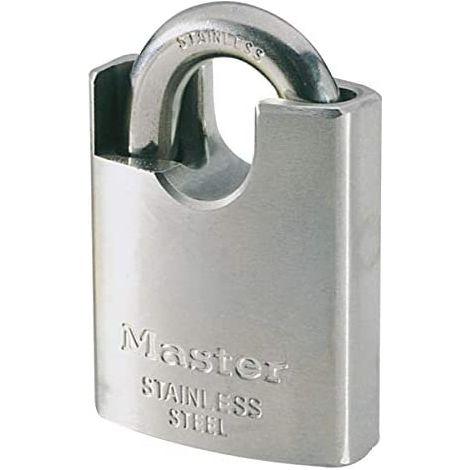Master Lock 40EURD Marine Disc Vorhängeschloss mit Schlüssel, Grau, 9,6 x 7 x 2,8 cm