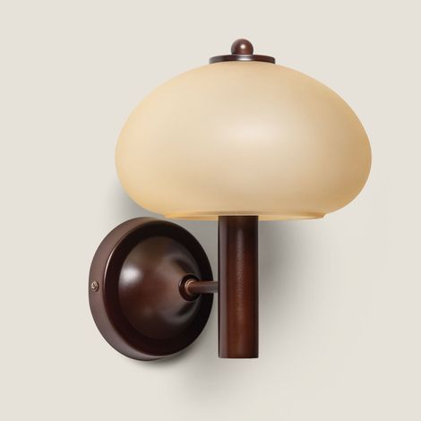 Wandleuchte aus Metall und Glas Aiko Beige ø25 cm (1/5)