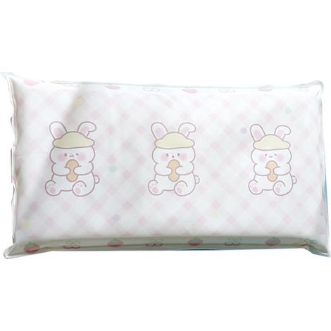 Oreiller rafraîchissant d'été rempli de gel cristallin, motif lapin rose, oreiller pour étudiante-AquaForge (1/5)