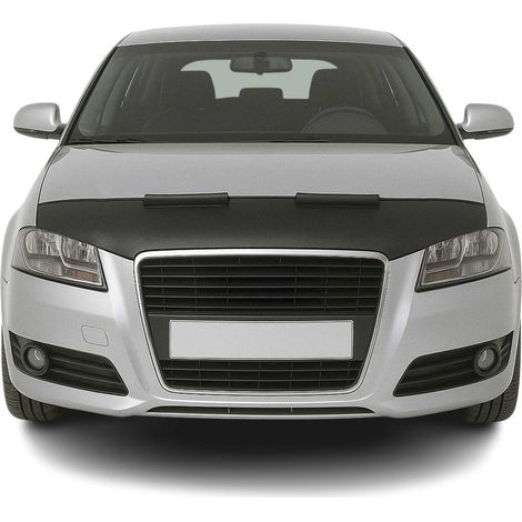 Protège Capot Compatible avec Audi A3 8P 2003 à 2013, Bra de Capot Protection, Noir