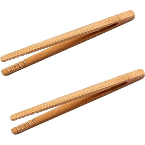 Pinze per toast riutilizzabili in bambù - Pinze in legno per tostapane, ideali per cucinare e tenere in mano il pane - Utensile da cucina perfetto