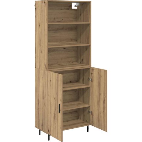 Armoire Haut de rangement - Armoire De Chambre Chêne artisanal 69,5 x 34 x 180 cm fr8329 - Maison La Vie (1/5)