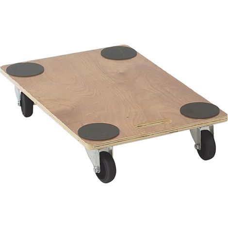 Plateau roulant RS PRO, en Bois, Capacité de charge 240kg, Dimensions 460mm x 760mm x 135mm ( Prix pour 1 )
