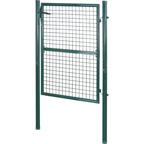 Bc-elec - HMGD-2 Cancello del giardino, Cancello del giardino 106x125cm verde, Cancello del giardino, Cancello del recinto