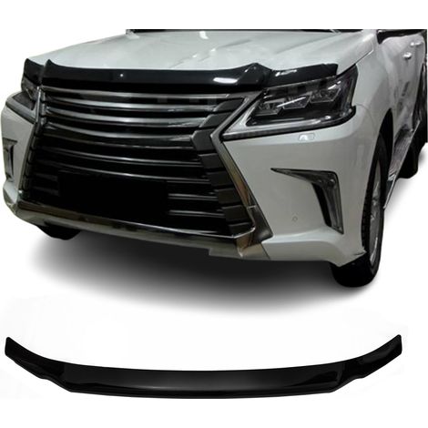 Deflecteurs d'air capot de voiture Protection pour Lexus LX 570 2015-2021 Acrylique foncé Noir (1/5)