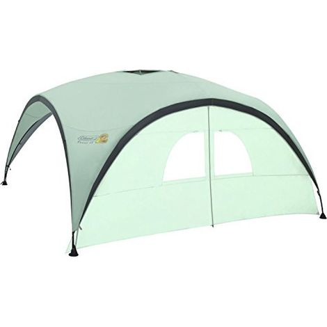 Tente de réception 300x300 cm – Paroi latérale avec porte et fenêtres – Protection UV et résistance à l'eau – 100% polyester – Coleman (1/2)