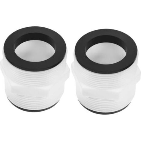 Set di 2 adattatori per tubo flessibile per pompa e skimmer, facile installazione, compatibile con laghetti fuori terra domestici e pubblici -Crezuo