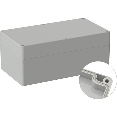TRU COMPONENTS TC-9065732 Alloggiamento industriale ABS Grigio (RAL 7035) 1 pz. (1/2)