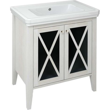 Sapho Cross - Mobile lavabo 70x81x47 cm, bianco CR275