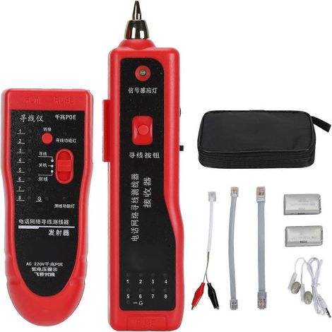 Leitungsfinder RJ11 RJ45 Kabel-Tracker Starke Störungsresistenz Multifunktionaler Netzwerkkabeltester