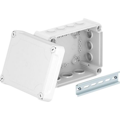 OBO Bettermann Kabelabzweigkasten T 160 HD lichtgrau mit Deckel (1/3)