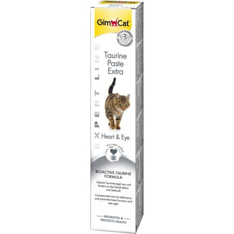 PЉtes gimcat avec taurine supplmentaire, excellente Malte pour chats - Tube 50 gr