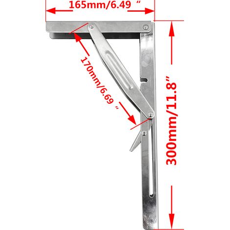 304 stainless steel light/heavy-duty short tongue bracket, load capacity less than 150-250KG, marine five-piece accessory - heavy-duty - 304 stainless steel (1/4)
