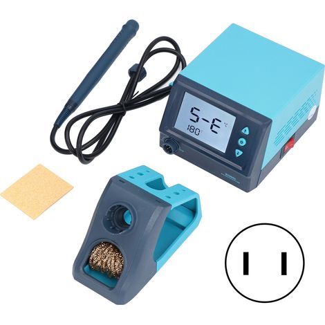 Station de soudage numérique 65W réglable fer à souder électrique thermostatique AC100-240V prise US outil de réparation soudure (1/5)