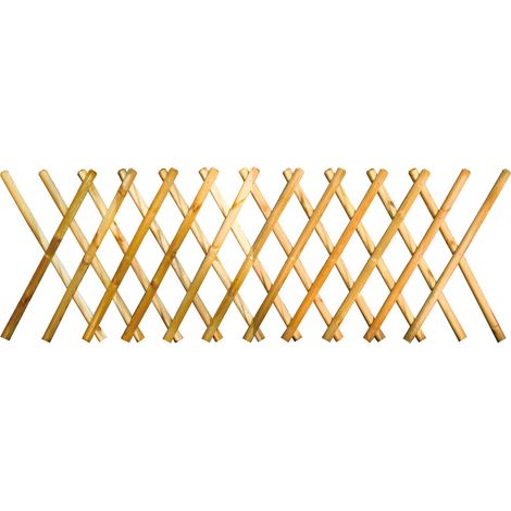 Steccato estensibile recinzione grigliato traliccio in legno cm.80x250h - Fraschetti