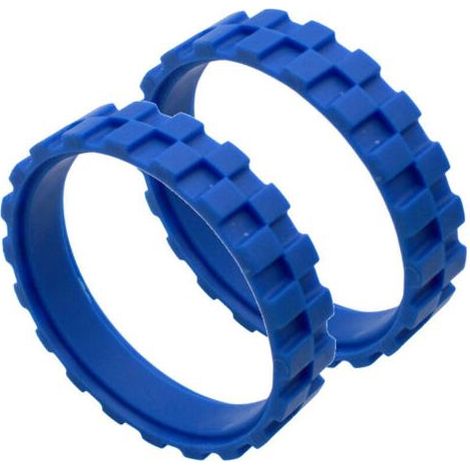 Roue en Caoutchouc Compatible avec Roue Centrale avec Pneus en Caoutchouc Antidérapant(bleu) (1/4)