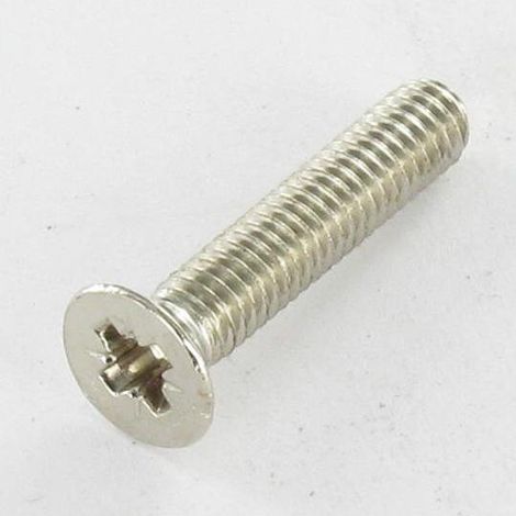 Vis métaux Tête fraisée Pozi N°1 M3X6 Acier nickelé microvis-100 pièces