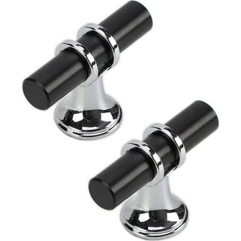 ZVD 10 tiradores de cajón modernos de aleación de zinc para muebles con tornillos (un solo orificio) (1/4)