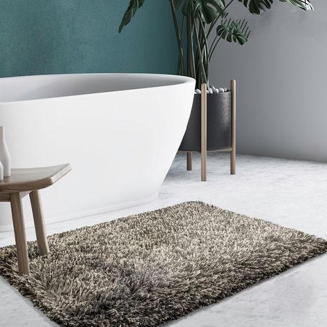 Floordirekt – Tapis de bain Amour – 100% polyester – Antidérapant – Dimensions 70 x 120 cm – Lavable en machine jusqu'à 40°C (1/5)