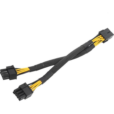 Adaptateur d'alimentation PCI Express femelle vers double 2 x 8 broches (6+2) mâle -- (1/5)
