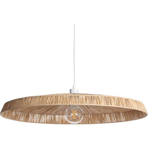 – Suspension fibres naturelles Yokho – Dimensions 1600mm x Ø750mm – Protection IP20 – Installation intérieure avec câble réglable (1/5)