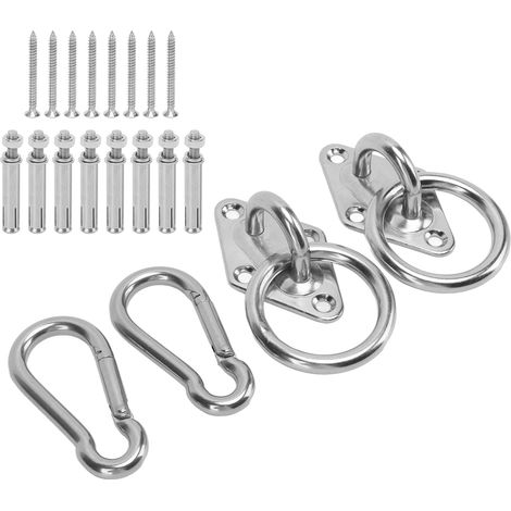 Kit de suspension de plafond en acier inoxydable haute dureté, support de suspension pour hamac de yoga et balançoires (1/5)