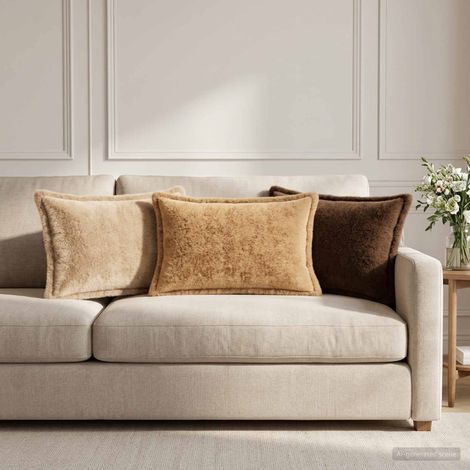 Irovami Lot de 2 housses de coussin, crème, 30x50 cm (1/5)
