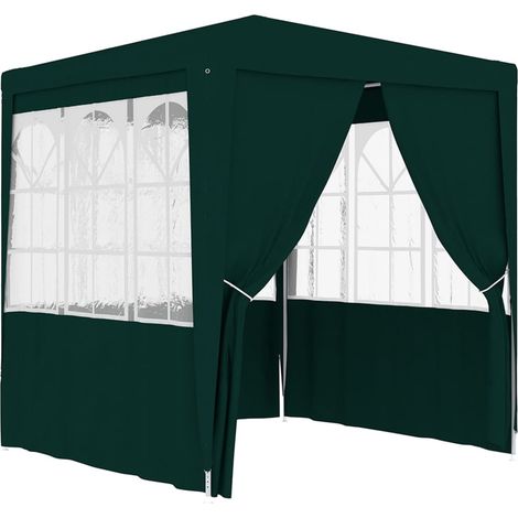 Tente de réception avec parois latérales 2,5x2,5 m Vert 90 g/m² vidaXL