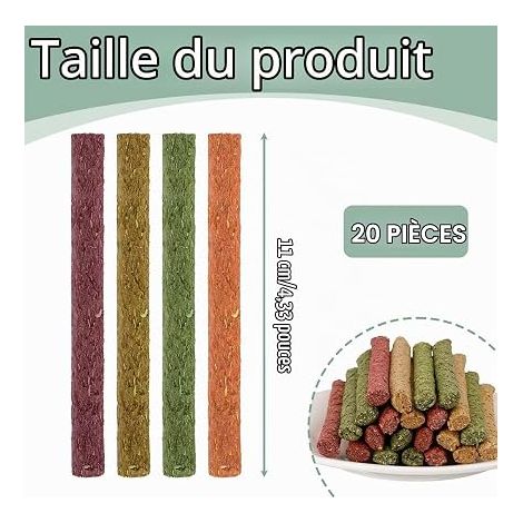 Hay Sticks Rabbit Guinea Pig Hamster Chinchilla Rabbit Treat Chew Toy (1/4)