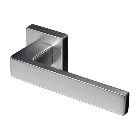 MANIGLIA ALLUMINIO CAPRI CON BOCCHETTA CRO SAT- 1,0 pz