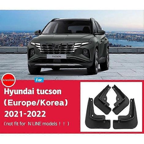 Kotflügel-Schmutzfänger passend für Hyundai Tucson NX4 2021 2022 Spritzschutz Schmutzfänger vorne und hinten Autozubehör – Europa- und Korea-Modell