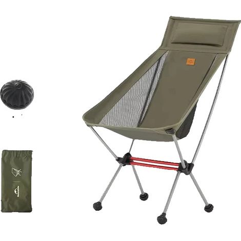 Chaise pliante, légère, tissu durable, L02 vert (1/2)