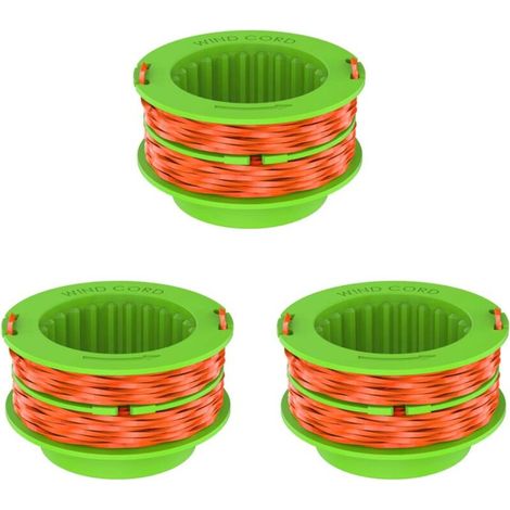 Jeu de cordons de coupe pour tondeuse EGO power + AS1300, bobine de remplacement 3 pièces pour tondeuse Ego 15 ST1500/ST1500-S (1/4)