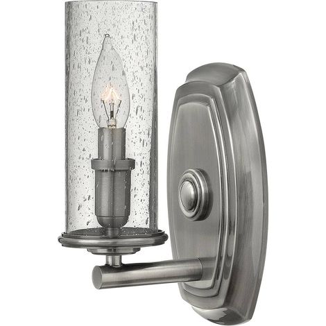 Elstead Dakota - 1 Licht Wandleuchte poliertes antikes Nickel, E14 (1/5)