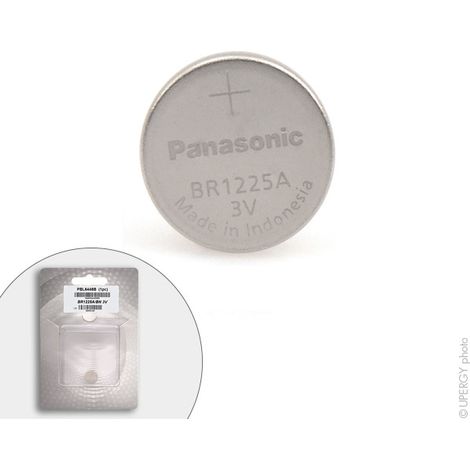 pile bouton - lithium - br1225a - panasonic - 3 volts - 48mah - enix energies pbl6448b (1/3)