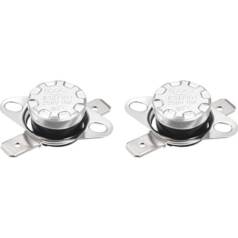 Thermostat KSD301 40°C NC Temperature Control Switch for Microwave Ovens and Refrigerators Normally Closed/2Pcs (1/5)