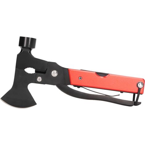 Kit Multifonction 16-en-1 Acier Inoxydable Portable Marteau Hache Couteau Pinces Outil de Camping avec Verrouillage de Sécurité (1/5)