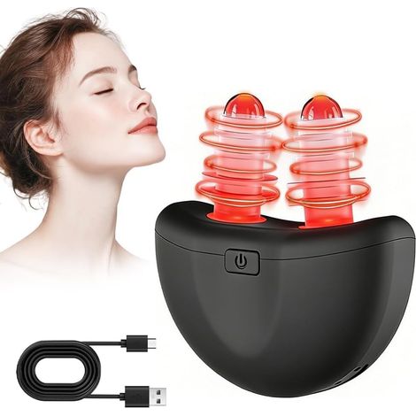 Rotlicht Appareil de thérapie nasale, apaisant nasal, appareil de physiothérapie, thérapie nasale à lumière rouge pour le nez, améliore la circulation sanguine pour soulager la rhinite allergique (1/5)