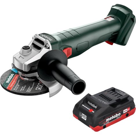 Meuleuse d'angle sans fil Metabo W 18 7-125 18 V 125 mm + 1 batterie LiHD 4,0 Ah - sans chargeur (1/5)