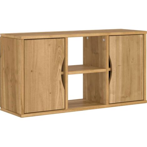 Mobile porta TV ODDA pratico contenitore per il soggiorno 79 x 24 x 40 cm legno massello di pino 020058050