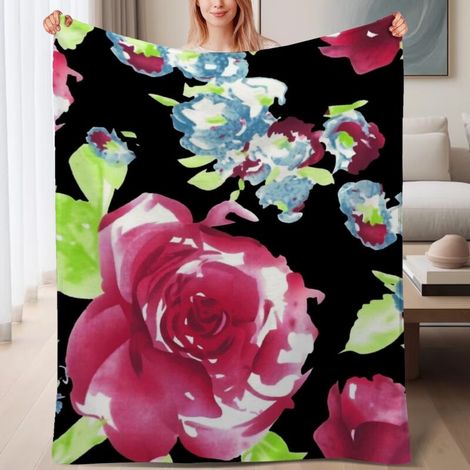 Couverture de lit en polaire, microfibre douce et confortable légères printemps-été, décoration intérieure, cadeau idéal pour femmes et hommes, 6080 pouces (1/4)