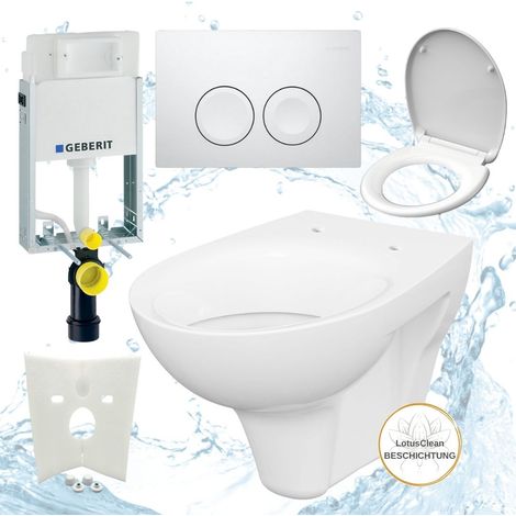 Geberit Vorwandelement Kombifix zum einmauern ohne Füße Design WC Komplettset (1/5)