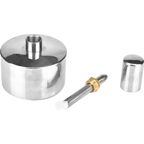 400-ml-Edelstahl-Spiritusbrenner mit dicker Wandstärke, Schraube und Docht – Dentalalkohollampe für chemische Anwendungen (1/5)